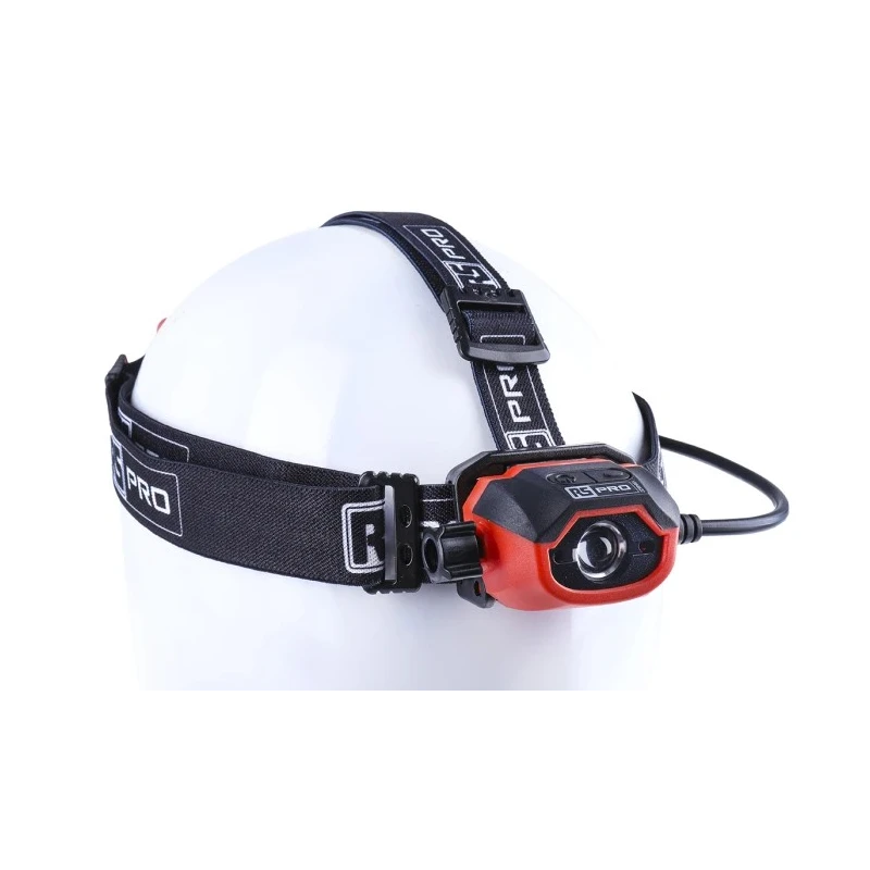 RS PRO Rechargeable LED Head Torch 450 Lumen, IPX5 Water Resistant, 67mm Diameter 186-4622