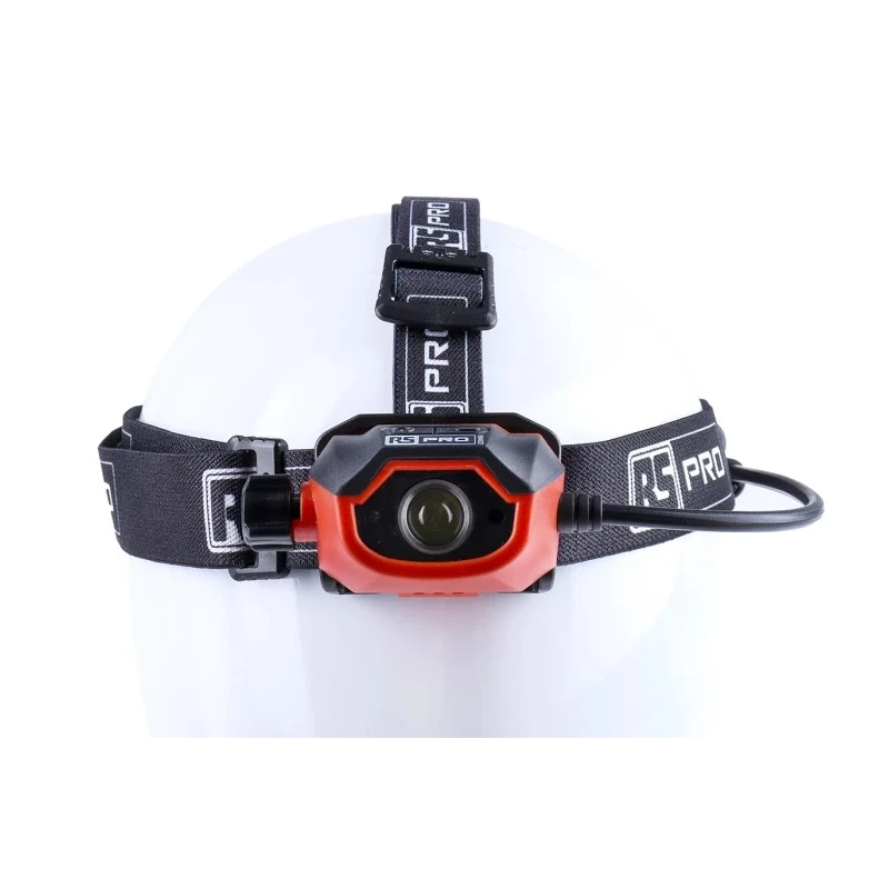 RS PRO Rechargeable LED Head Torch 450 Lumen, IPX5 Water Resistant, 67mm Diameter 186-4622