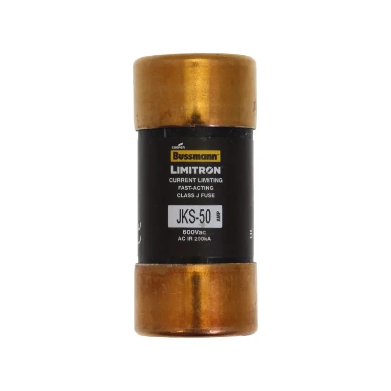 Eaton Cartridge Fuse 50A Fast Acting 27 mm Diameter 60 mm Length 600V AC JKS-50