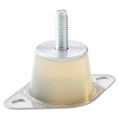 Taica Cylindrical Buffer Foot Shape M6 Anti-Vibration Mount, Male Buffer Foot with 13 kg Compression, 6mm Bore, 30 SF-2 SUS