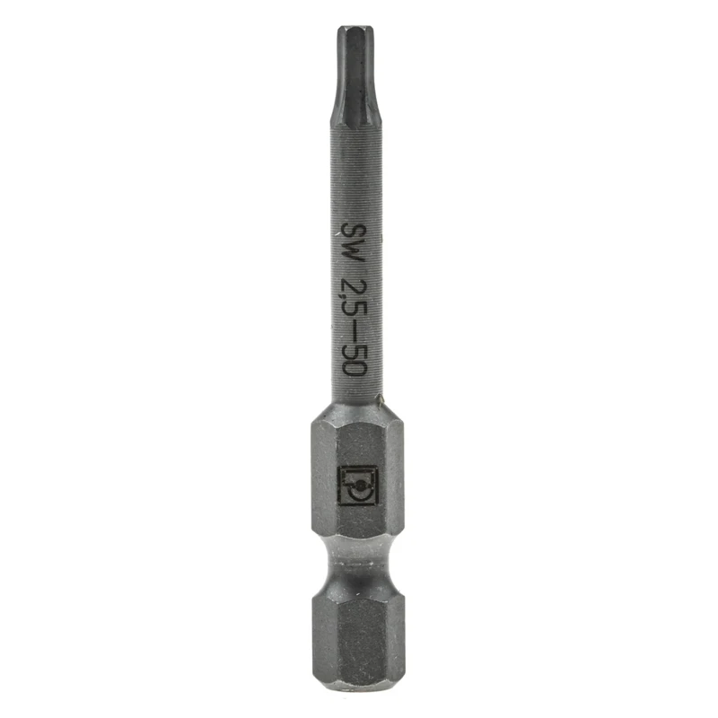 Phoenix Contact Hex Screwdriver Bit 2.5 mm Tip, Hardened Steel, 50 mm Overall Length, 5-Piece Set 1212646