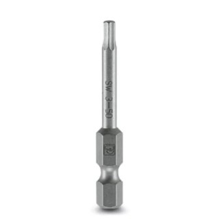 PHOENIX CONTACT Hex Screwdriver Bit Set 3 mm Tip, Hex Drive, 50 mm Overall Length, Hardened 5-Piece 1212647