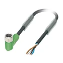 Phoenix Contact Sensor Actuator Cable Female 4 Way M8 Connector to Unterminated 5 Meter Polyurethane Cable 30V 1553080