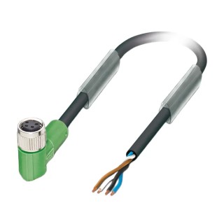 Phoenix Contact Sensor Actuator Cable Female 4 Way M8 Connector to Unterminated 5 Meter Polyurethane Cable 30V 1553080