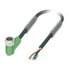 Phoenix Contact Sensor Actuator Cable Female 4 Way M8 Connector to Unterminated 5 Meter Polyurethane Cable 30V 1553080