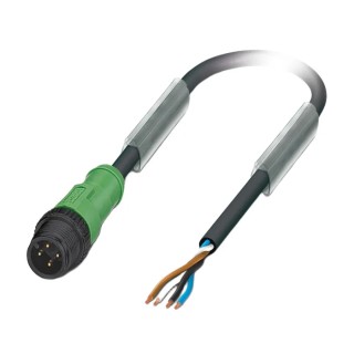 Phoenix Contact Sensor Actuator Cable Male 4 Way M12 to 4 Way Unterminated 5 m Polyurethane Jacket 250V 1442379