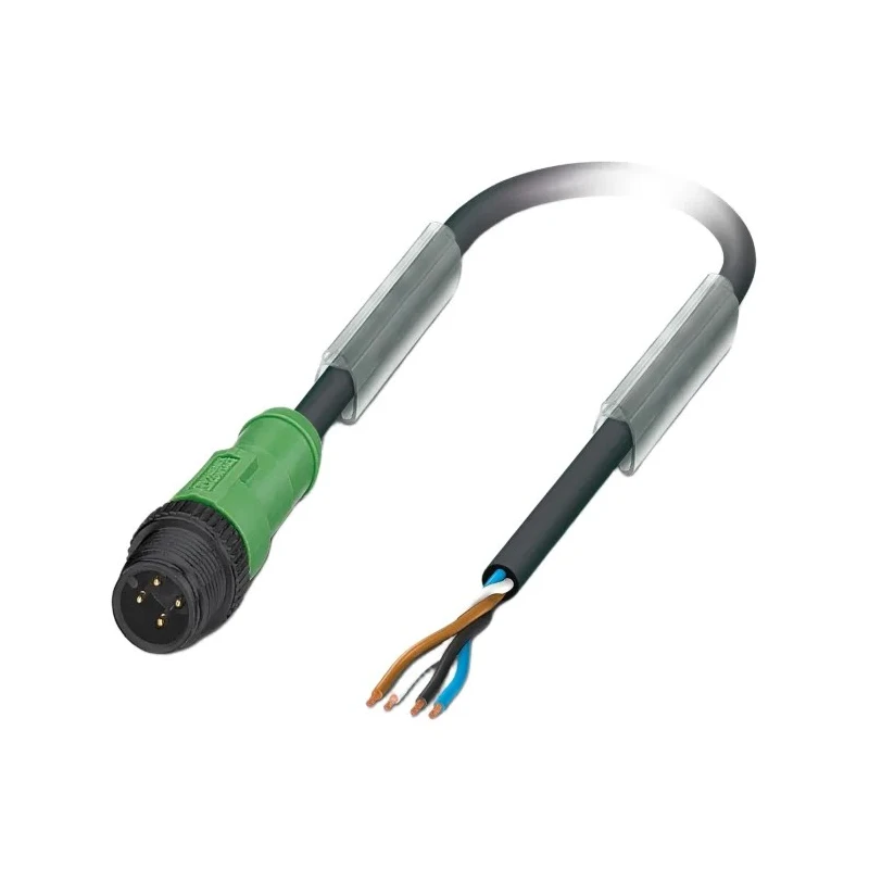 Phoenix Contact Sensor Actuator Cable Male 4 Way M12 to 4 Way Unterminated 5 m Polyurethane Jacket 250V 1442379