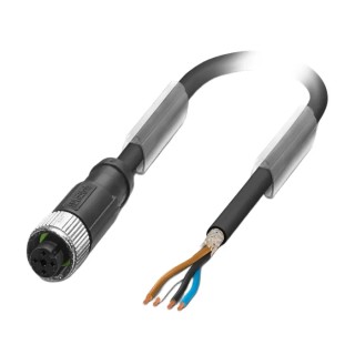 Phoenix Contact Female 4 Way M12 to 4 Way Unterminated Sensor Actuator Cable, 3 m 1682854