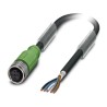 Phoenix Contact Sensor Actuator Cable Female 5 Way M12 to 5 Way Unterminated, 3 m, Polyurethane Jacket 1682948