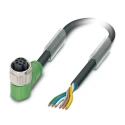 Phoenix Contact Sensor Actuator Cable Female 6 way M12 Right Angle to 6 way Free Cable End, 5 m 1407820