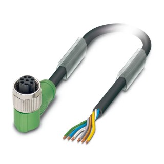 Phoenix Contact Sensor Actuator Cable Female 6 way M12 Right Angle to 6 way Free Cable End, 5 m 1407820