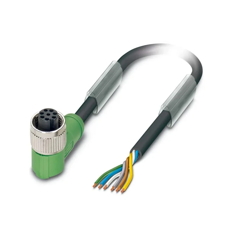Phoenix Contact Sensor Actuator Cable Female 6 way M12 Right Angle to 6 way Free Cable End, 5 m 1407820