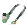 Phoenix Contact Sensor Actuator Cable Female 6 way M12 Right Angle to 6 way Free Cable End, 5 m 1407820