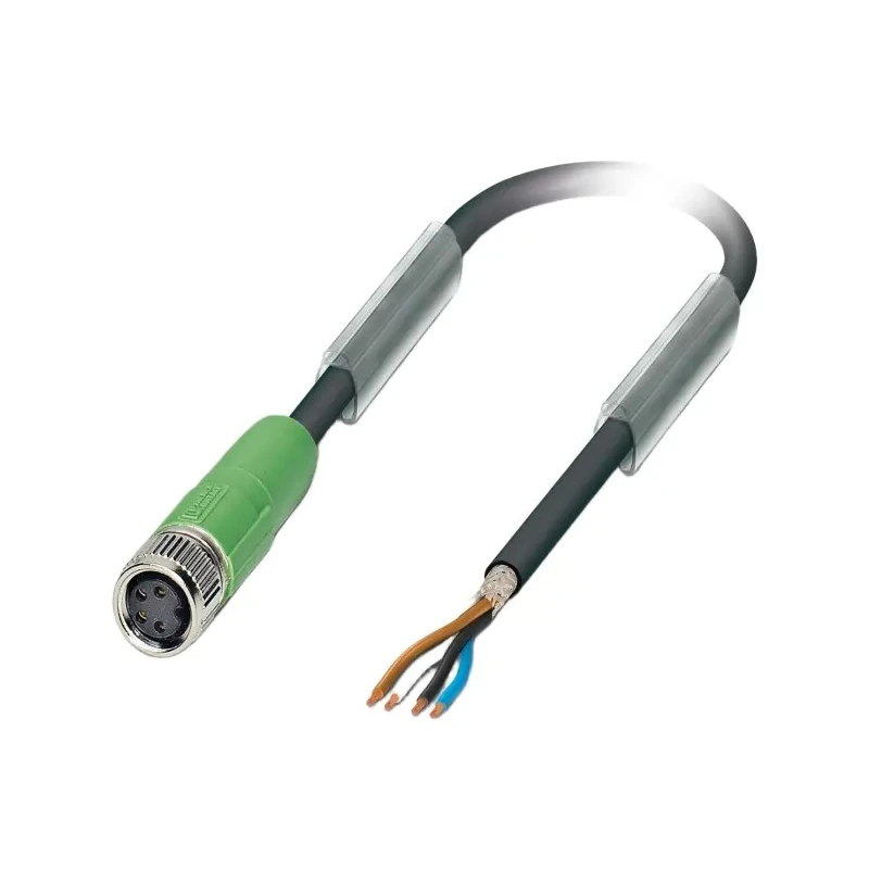 Phoenix Contact Sensor Actuator Cable Female 4 Way Straight to 4 Way Unterminated, Polyurethane Jacket, 5 m 1521931
