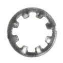 RS PRO Stainless Steel Plain Internal Tooth Shakeproof Washer M6 DIN 6797J 0.70mm Thickness 187-0608