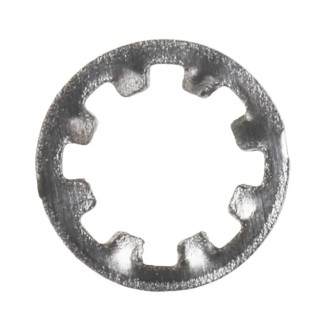 RS PRO Stainless Steel Plain Internal Tooth Shakeproof Washer M6 DIN 6797J 0.70mm Thickness 187-0608