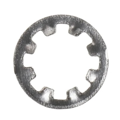 RS PRO Stainless Steel Plain Internal Tooth Shakeproof Washer M6 DIN 6797J 0.70mm Thickness 187-0608
