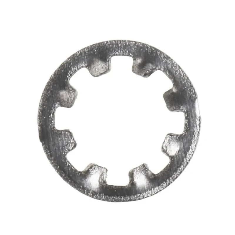 RS PRO Stainless Steel Plain Internal Tooth Shakeproof Washer M6 DIN 6797J 0.70mm Thickness 187-0608