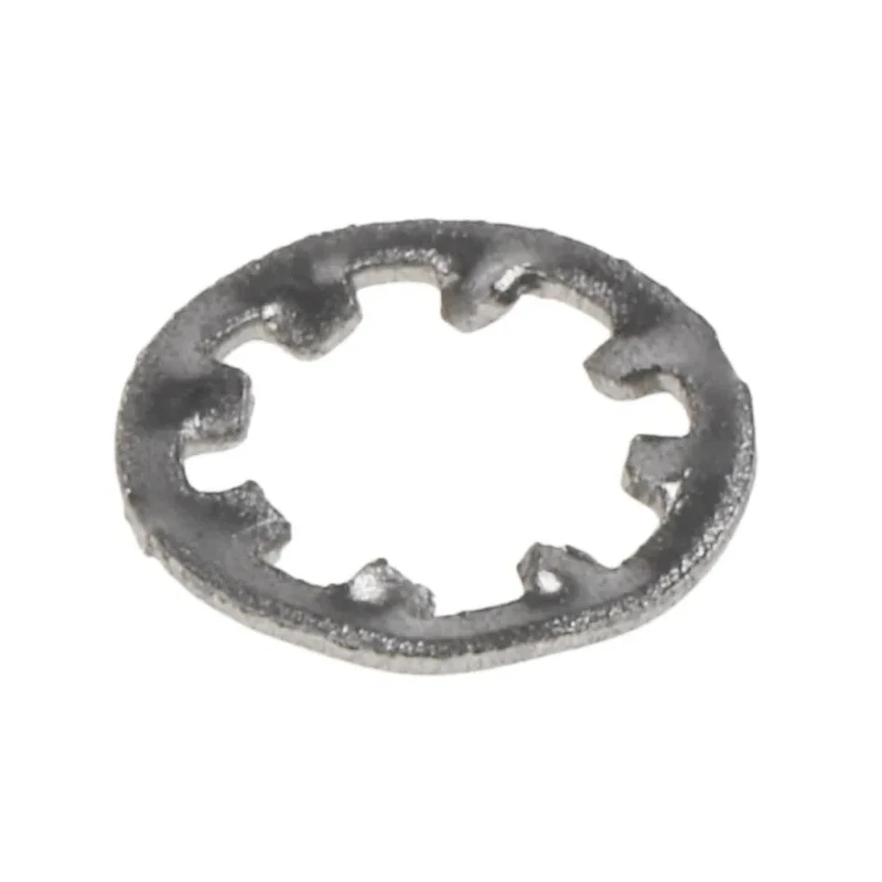 RS PRO Stainless Steel Plain Internal Tooth Shakeproof Washer M6 DIN 6797J 0.70mm Thickness 187-0608