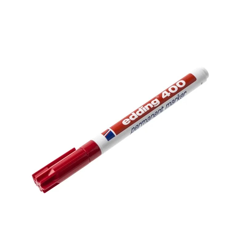 Edding Extra Fine Tip Red Permanent Marker Pen, Bullet Tip, 1mm Line Width 400-002
