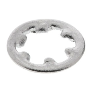 RS PRO Stainless Steel Plain Internal Tooth Shakeproof Washer, M2.5, DIN 6797J 187-0541