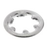 RS PRO Stainless Steel Plain Internal Tooth Shakeproof Washer, M2.5, DIN 6797J 187-0541