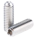 RS PRO Stainless Steel M4 x 12 mm Grub Screw Plain Cup DIN 916 187-0721