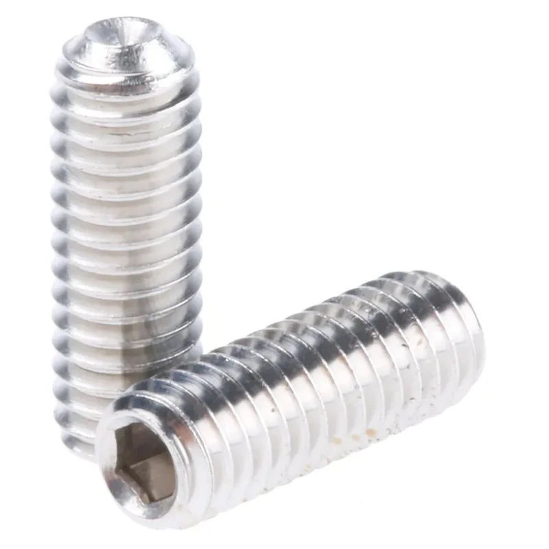RS PRO Stainless Steel M4 x 12 mm Grub Screw Plain Cup DIN 916 187-0721