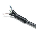 HellermannTyton Black Heat Shrink Tubing 12.7 mm Sleeve Diameter x 25 m Length 2:1 Shrink 342-10040 PST-H-12.7/6.4-POA-BK