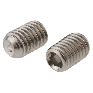 RS PRO Stainless Steel M8 x 12 mm Grub Screw Plain Cup 187-0838