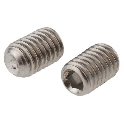 RS PRO Stainless Steel M8 x 12 mm Grub Screw Plain Cup 187-0838