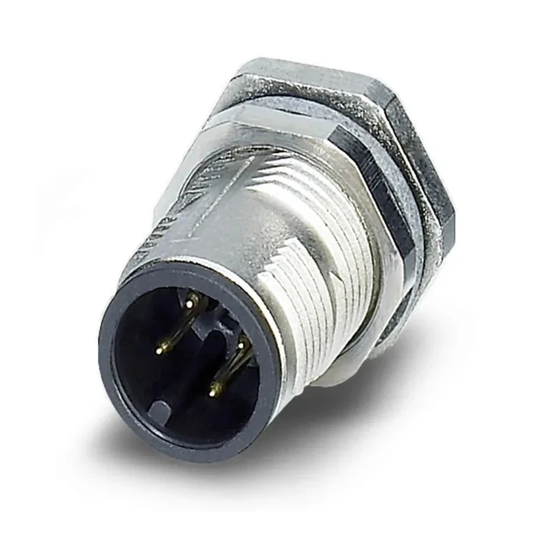 Phoenix Contact Circular Connector 4 Contacts Rear M12 Plug Male IP65 IP67 250V 4A SPEEDCON 1551820