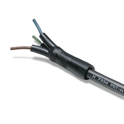 HellermannTyton Heat Shrink Tubing Black 38 mm Sleeve Diameter Elastomer Material 2:1 342-23810 PST-H-38.0-19.0-POA-BK