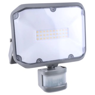 brennenstuhl Floodlight AL Series 20W 30 LED PIR Motion Sensor IP44 Aluminium Housing 3000K Warm White 1178020901