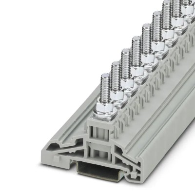 Phoenix Contact High Current Bridge Screw HV M6/1, Polyamide Insulation, 1000 V, 125 A, Bolt Connection, 16 mm 3049204