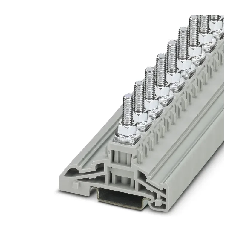 Phoenix Contact High Current Bridge Screw HV M6/1, Polyamide Insulation, 1000 V, 125 A, Bolt Connection, 16 mm 3049204