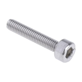 RS PRO Plain Stainless Steel Hex Socket Cap Screw M3 x 16 mm 187-1235