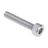 RS PRO Plain Stainless Steel Hex Socket Cap Screw M3 x 16 mm 187-1235