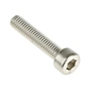 RS PRO Plain Stainless Steel Hex Socket Cap Screw, Hex Socket, M4 x 20 mm 187-1279