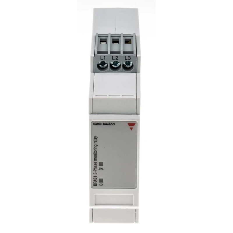 Carlo Gavazzi 3 Phase Monitoring Relay 177/550 V AC Monitor Range SPDT Contact DIN Rail Mount DPA01CM44