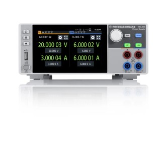 Rohde & Schwarz Digital Bench Power Supply Bundle 2-Output 0 mV to 20 V 120 W 6 A Max NGL-COM2b