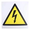 RS PRO Hazard Warning Sign Electrical Hazard Plastic ISO 7010 Symbol 300mm x 300mm 857-8700