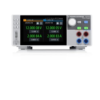Rohde & Schwarz Digital Bench Power Supply Bundle, 2-Output 0 mV to 20V, 120 W, 6 A Max NGM-COM2b
