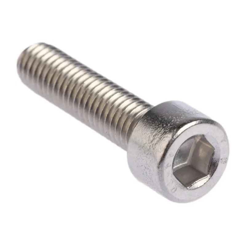 RS PRO Plain Stainless Steel Hex Socket Cap Screw M6 x 25 mm 187-1421