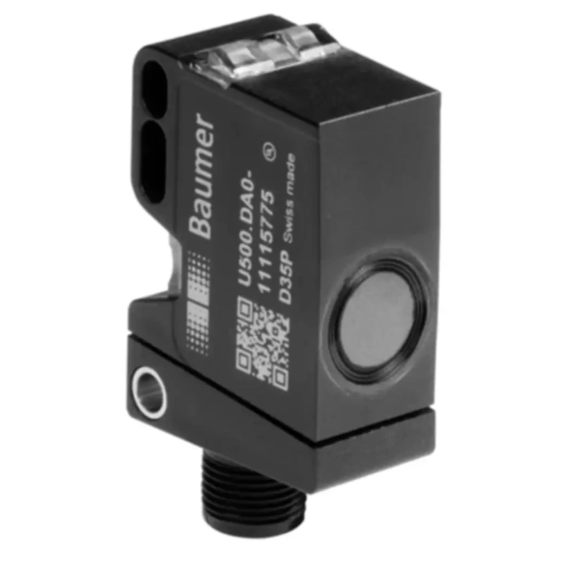 Baumer Ultrasonic Proximity Sensor M12 x 1 Thread, Block Body, Plastic Housing, IP67, 1000mm Detection U500.PA0.2-GP2J.72F