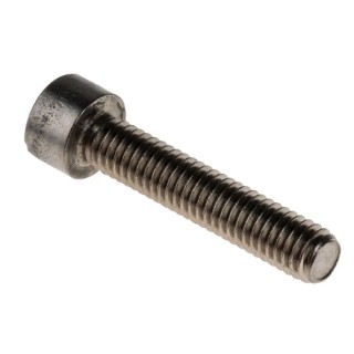 RS PRO Plain Stainless Steel Hex Socket Cap Screw, Hex Socket Drive, M6 x 30 mm 187-1437