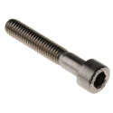 RS PRO Plain Stainless Steel Hex Socket Cap Screw, Hex Socket Drive, M6 x 35 mm 187-1443