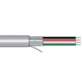 Alpha Wire Alpha Essentials Communication & Control Control Cable 7 Cores 22 AWG Screened 305 m Grey Polyvinyl 1297C SL001