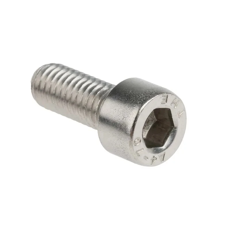 RS PRO Plain Stainless Steel Hex Socket Cap Screw M8 x 20 mm DIN 912 A Grade 187-1487