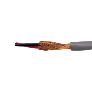 Alpha Wire Alpha Essentials Communication & Control Screened Control Cable 2 Cores 0.33mm² 22 AWG 300V 30m Grey 2254 SL005